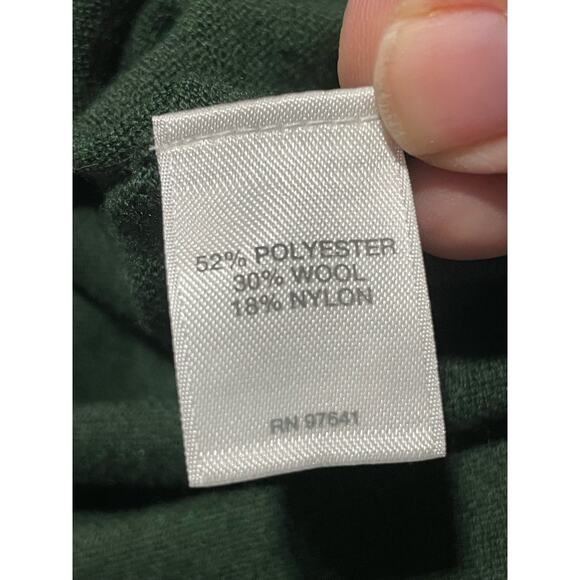 J. Jill Sweater Womens Small Button Front V Neck Wool Blend Long Cardigan Green - Picture 10 of 10